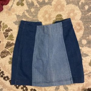 Free People Jean Skirt